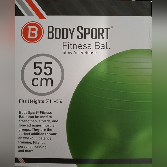 Body Sport Other - NWOT BODY SPORT FITNESS BALL 55CM
